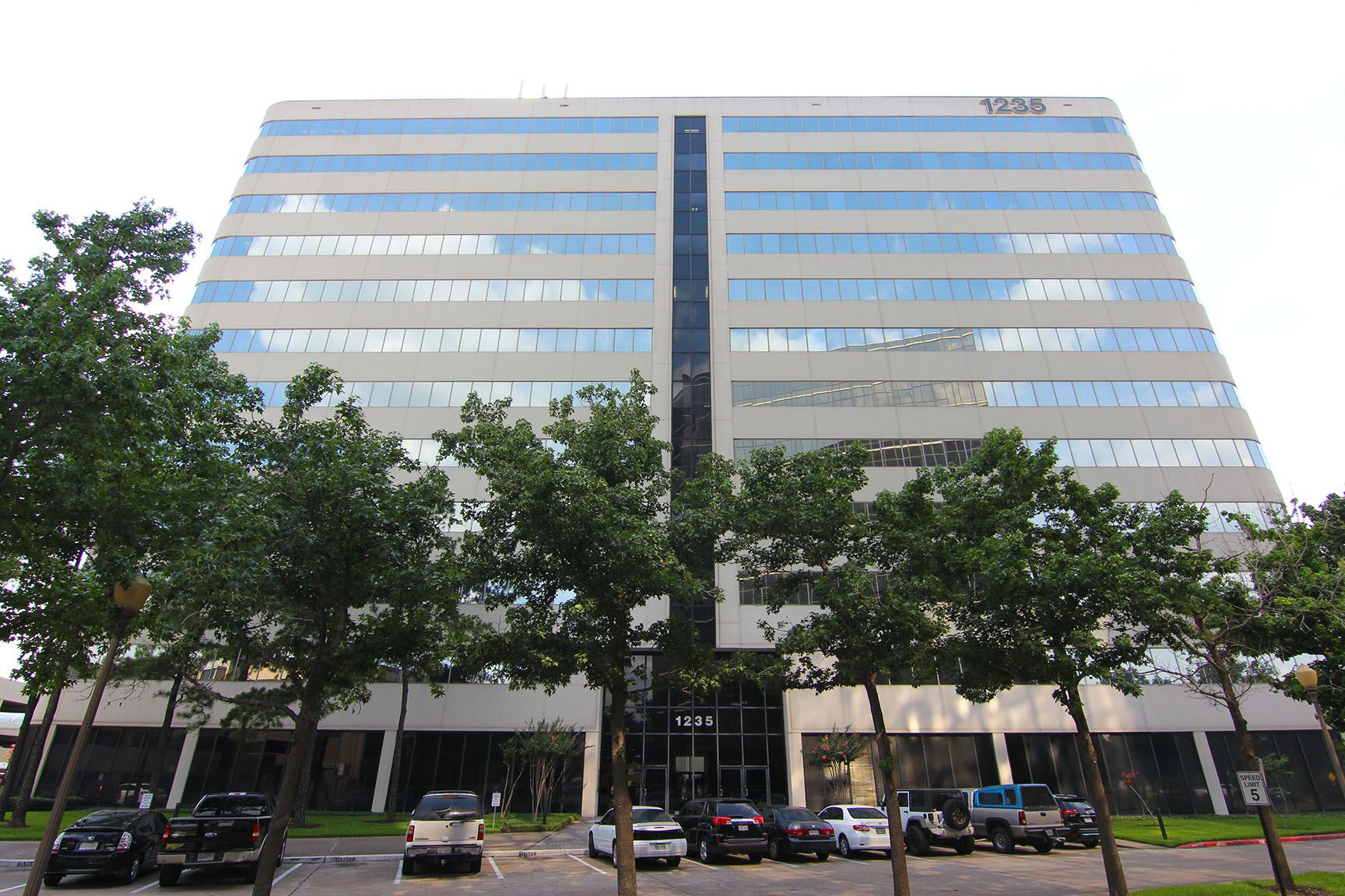 Houston Downtown Telemundo Building - Front Door view